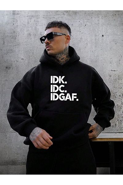 BENROMA Унисекс суитшърт с овърсайз принт DK