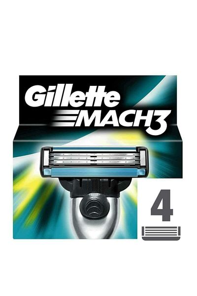 Gillette Mach3 Replacement Shaving Blade Set of 4