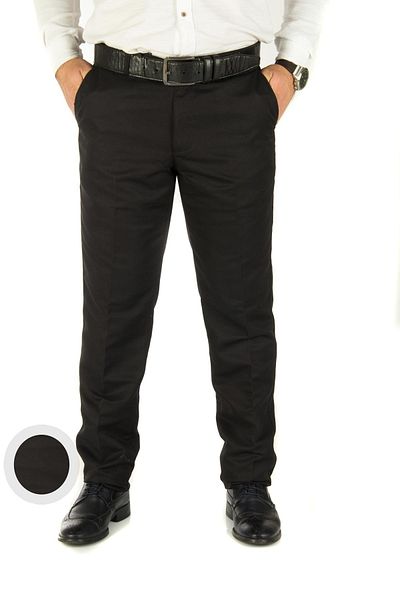 wontilotte Men's Max Black Linen Trousers