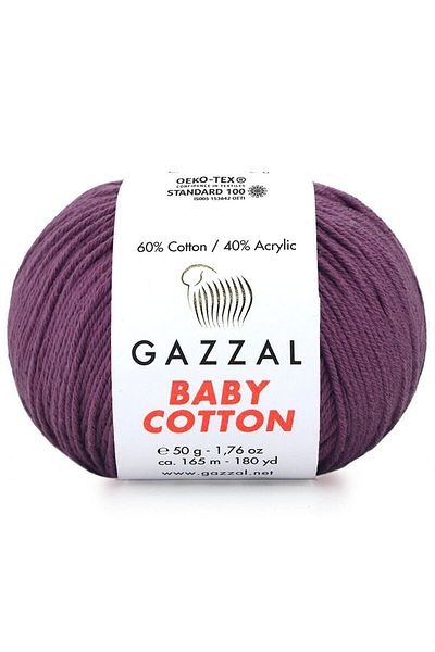 Gazzal Amigurumi Ipli - Iplik Home Baby Cotton 3441, Baby Ipli 50 Gr
