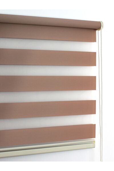 buperde Light Brown Eco Zebra Roller Blinds