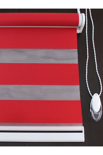 buperde Red Eco Zebra Roller Blinds