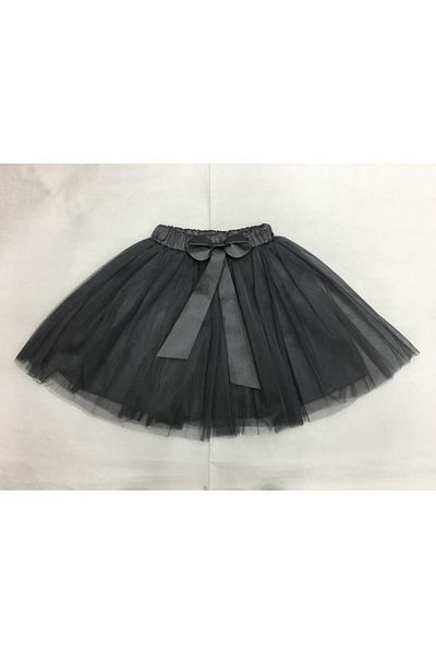 Gökkuşağı Fustă tutu cu fundă de culoare uni