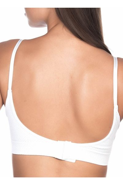 Bestin Sutien alb pentru adunare Minimizer fără cusături pentru femei