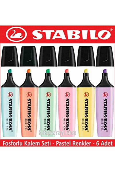 Stabilo Boss Fosforlu Kalem Seti Pastel Renkler 6 Adet