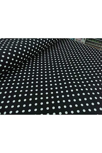 Premier Duck Kumaş Puantiye Desenli Siyah