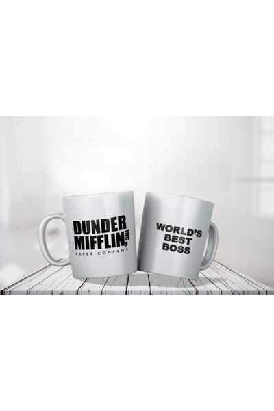Generic Brand Porcelain - Dunder Mifflin Motto Double Sided Printed Mug - Mac...