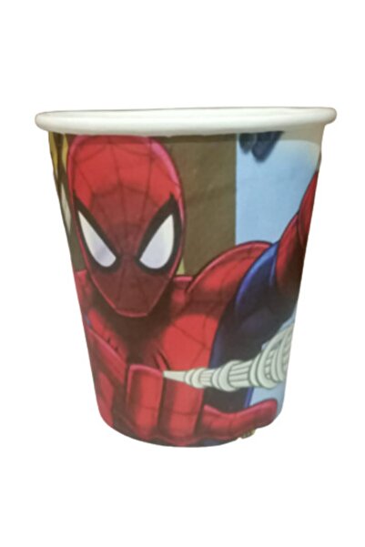 SPIDERMAN Spiderman Spiderman Plate Cup Napkin Tablecloth Set for 8 People