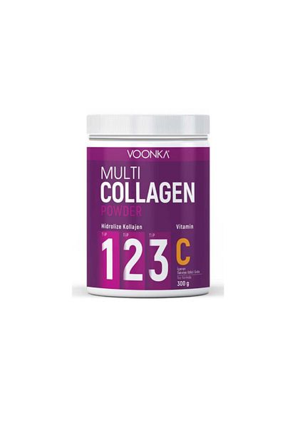 Voonka Multi Collagen Powder Hydrolyzed Collagen (Type I&II&III), Vitamin C Containing Food Supplement
