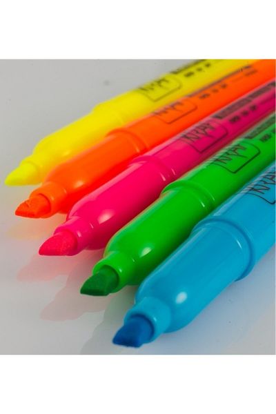 KRAF Highlighter Pen Pen Type Set of 5