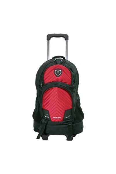 L'Italiano Lüx Kumaş Çekçekli Sırt Çantası Ortopedik 65 Litre 17 Inch Laptop Bölmeli