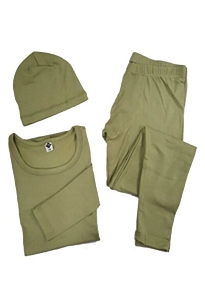 KOTA بدلة ملابس داخلية حرارية كاكي