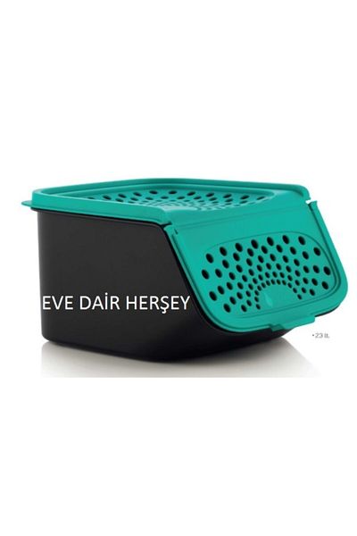 Tupperware Turquoise Garlic Storage Container 2.3 lt