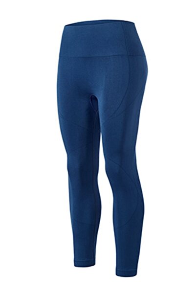 Relaxfit Seamless Kadın Lacivert Toparlayıcı İç Göstermeyen  Yüksek Bel Spor ...