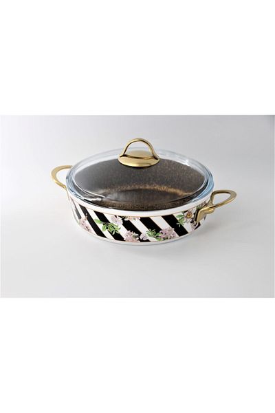 Ezem 8818 Bougainvillea Enameled 26 Cm Yayvan Pot