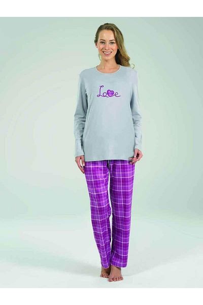 Blackspade Women's Gray Pajama Set 6120