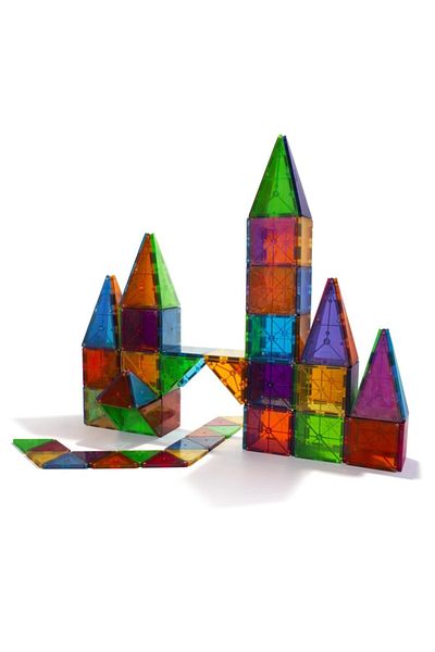 Magna Tiles Srh Magna Tiles Clear Colors 100 Pieces Magnetic Lego Trendy 266450