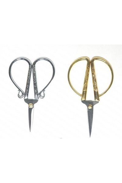Aker Hediyelik Affordable Heart Handle Motif Special Scissors Antique Authentic Special Day Scissors Small Size Imported Luxury Scissors
