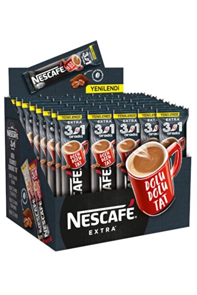 Nescafe 3 في 1 مع الكثير من القهوة 48 قطعة (48x16,5 جرام=792 جرام)