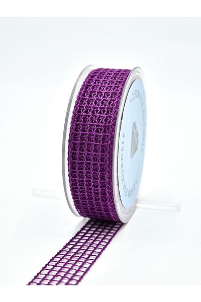 E Elmas Purple Net Ribbon 2cm-10m