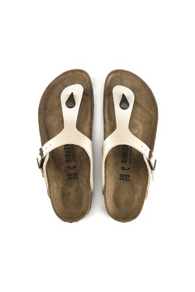 Birkenstock Gizeh Bf Ekru Parmak Arası Kadın Terlik 943871 V3
