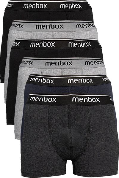 MENBOX Ανδρικά μποξεράκια 6 Pack Eco Mixed Color Lycra
