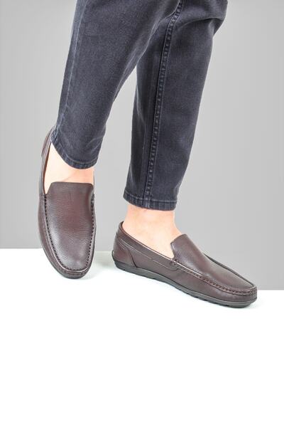 CHOPPER حذاء لوفر بني للرجال cpr-20641