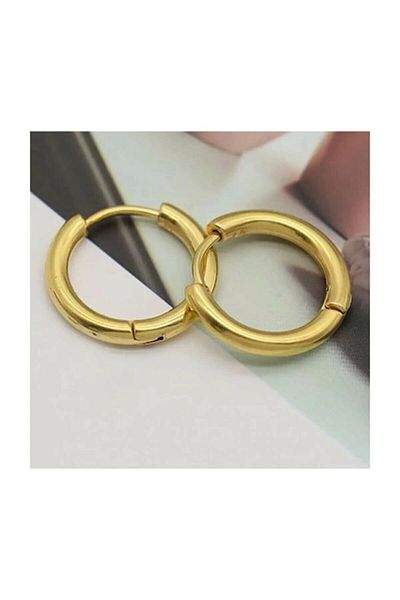 Gloria Ring Steel Earring Gold