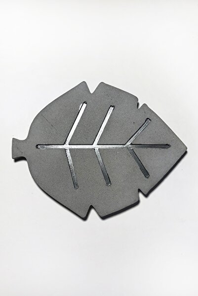 RocArt Home Concrete Leaf Single Coaster