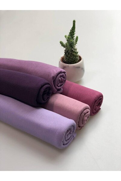 Genel Markalar Kadın Mor Penye Şal Seti 5 Adet