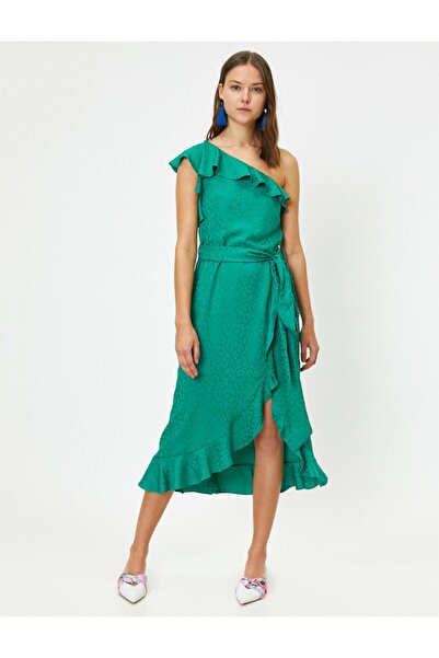 Koton Γυναικείο Πράσινο Φόρεμα 9YAK84135ZW