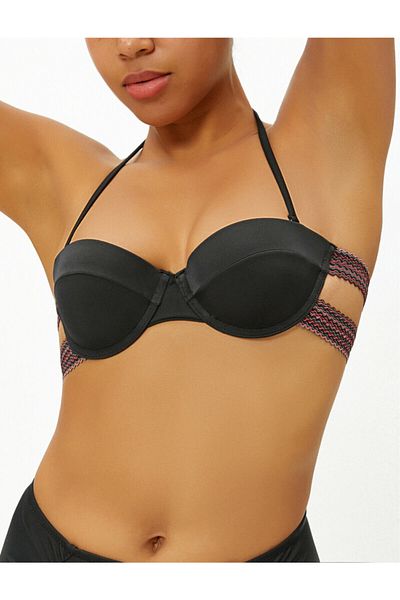 Koton Bikinioberteil - Schwarz - Unifarben