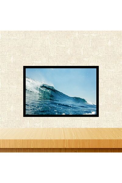 TAKIFİX Ρετρό Ξύλινο Τραπέζι 20-30 εκ. με Σχέδιο Sea Wave Tkfx6001