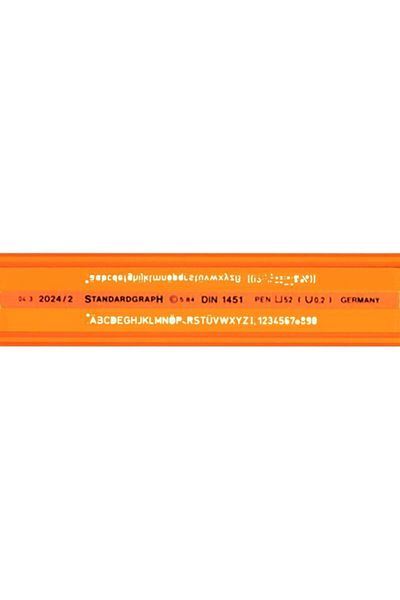 Standardgraph Şablon Standardgraph H-profile Lettering Template - 2 Ruler