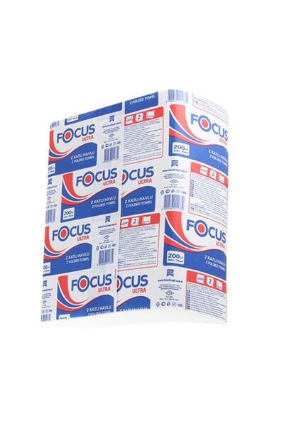 Focus Ultra Z Fold Paper Towel 200 Sheets 12 Pieces 22.5X24 cm