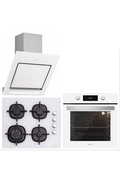 Silverline Bo6504w01-cs5429w01-3261 Andromeda 60 Cm Beyaz Cam Set