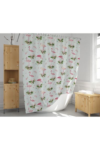 Zethome 1x180x200 Perdeau de duș cu o singură aripă - Cadou inel 9888