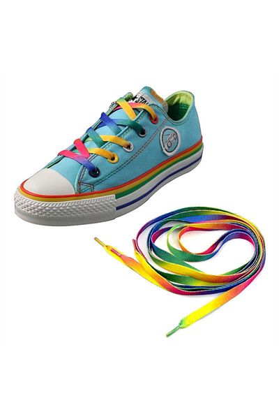 Foottab Rainbow Flat Shoelaces 120 cm