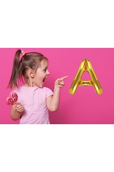 Ekin Süs بالون فوليو ذهبي بحرف A مقاس 40 سم