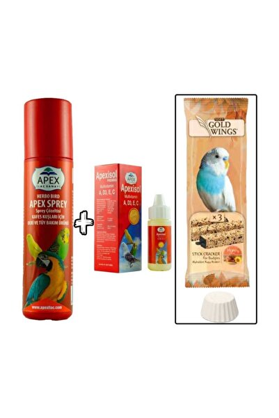 Apex Kuşlar Için Bit,pire Ve Tüy Bakım Sprey Seti