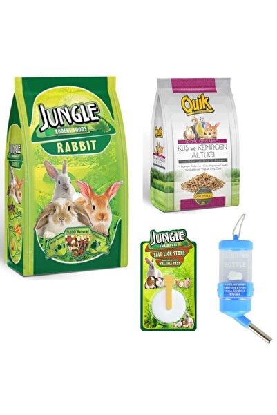 Jungle Tavşan Yem Ve Bakım Seti 3 Parça