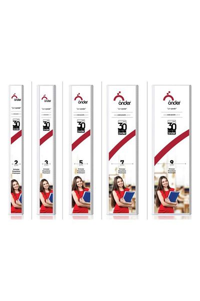 Önder PVC A4 Company Folder (Presentation Folder) - 5 Cm - White with 4D Mechanism