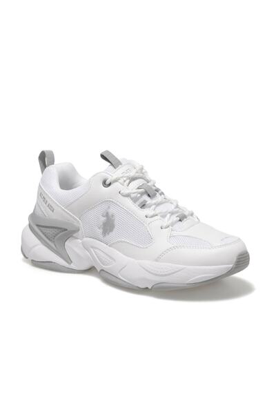 U.S. Polo Assn. يو اس بولو101081717 حذاء رياضي كاجوال نسائي أبيض من May Wmn 2fx