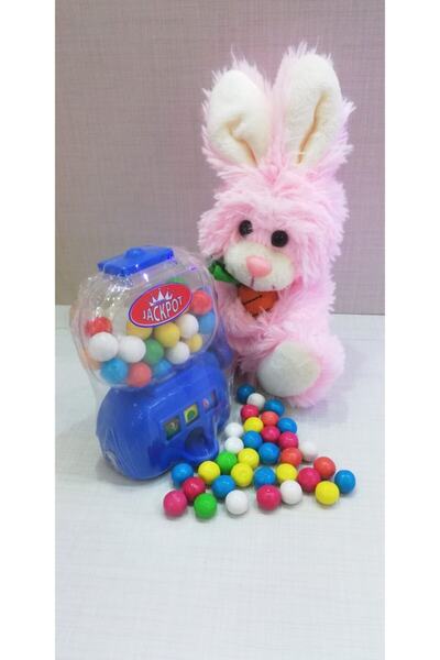 Şeker Adası 2 Si 1 Arada / Sevimli Arkadaşım Havuç Seven Tavşan 15 Cm Ve Mavi...