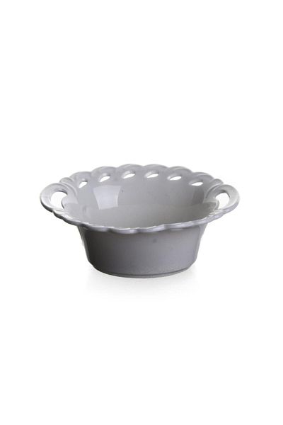 ultraform Brand Porcelain Perforated Oval Bowl 10 Cm