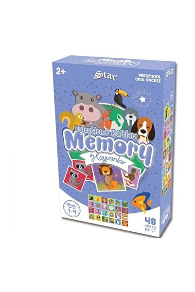 Redka Star Memory Hayvanlar Eşleştirme Kartları
