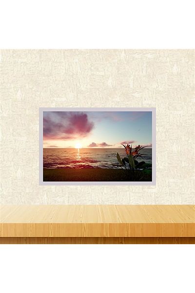 TAKIFİX Sunset Flower 20-30 cm Ρετρό Ξύλινος Πίνακας Tkfx5916