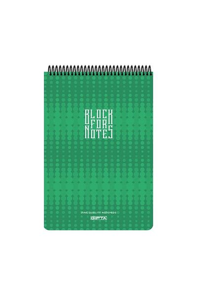 Gıpta Block For Notes A4 100 Sheets Striped Spiral Notepad