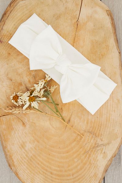 Babygiz Handmade Soft Bow Tied Natural Cotton Combed Baby Kids Girls Bandana ELITE SERIES