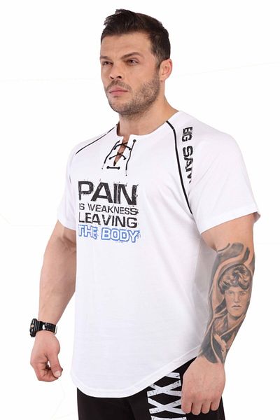 Big Sam Lace-up Athletic Training T-Shirt 3251
